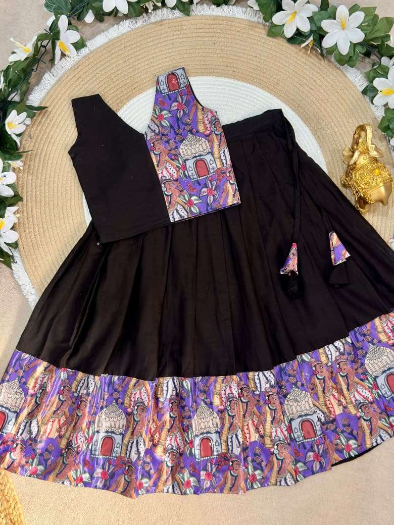 Ganesha Heritage Kids wear Premium Silk fabric Lehenga choli reseller in surat